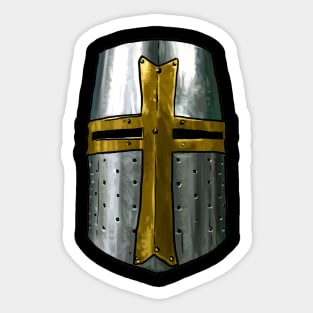 Crusader Helmet Sticker